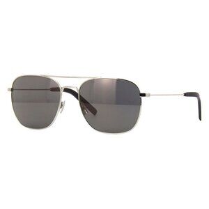 A0820Z New SAINT LAURENT Silver Square SL86 005 Sunglasses Women